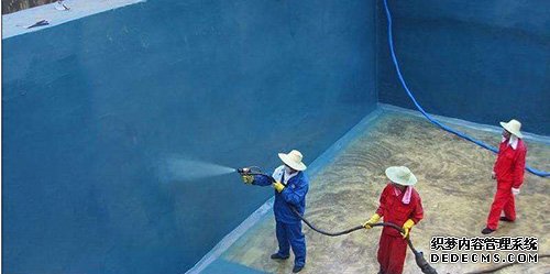 什么是聚脲?哪些工程可以用到聚脲?(圖4) 電廠污水池聚脲防腐