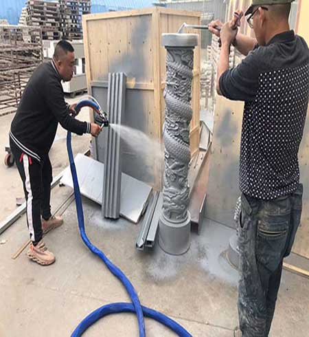 泡沫舞臺道具噴涂聚脲結實嗎