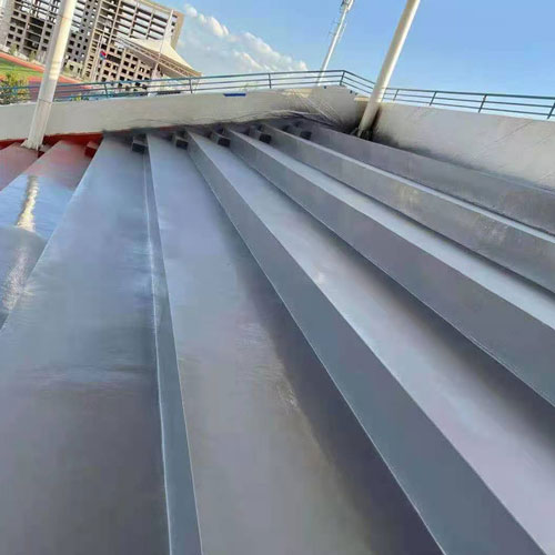 體育看臺(tái)防水聚脲施工噴涂案例