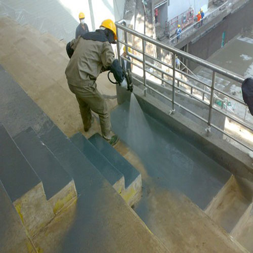 體育看臺(tái)防水聚脲施工噴涂案例